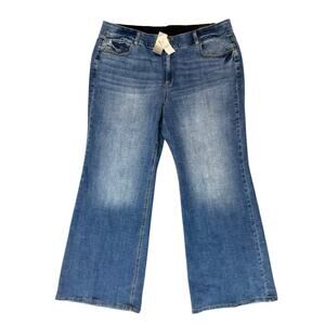 NWT Lane Bryant Venezia Mid Rise Stretch Denim Jeans Pants Women's Size 22 NEW